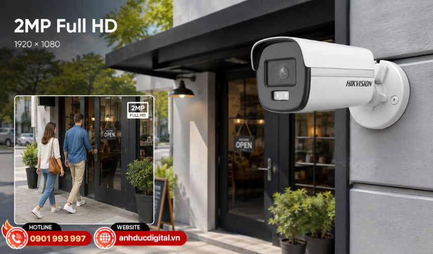 H&igrave;nh ảnh Full HD 2MP r&otilde; n&eacute;t