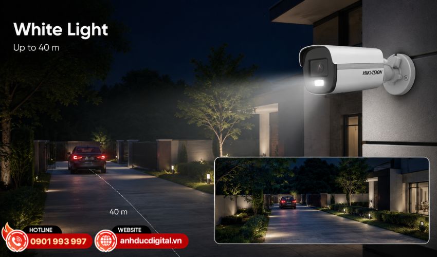 Đ&egrave;n &aacute;nh s&aacute;ng trắng hỗ trợ quan s&aacute;t ban đ&ecirc;m