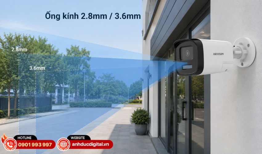 Hai lựa chọn ống k&iacute;nh 2.8mm v&agrave; 3.6mm