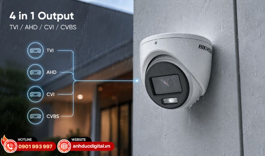 Hỗ trợ 4 chuẩn t&iacute;n hiệu linh hoạt khi lắp đặt