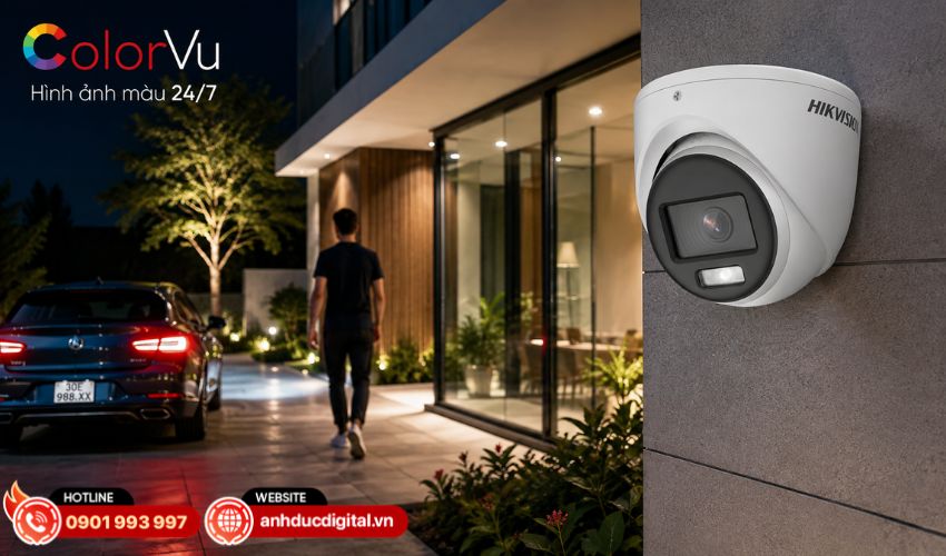 C&ocirc;ng nghệ ColorVu ghi h&igrave;nh m&agrave;u 24/7