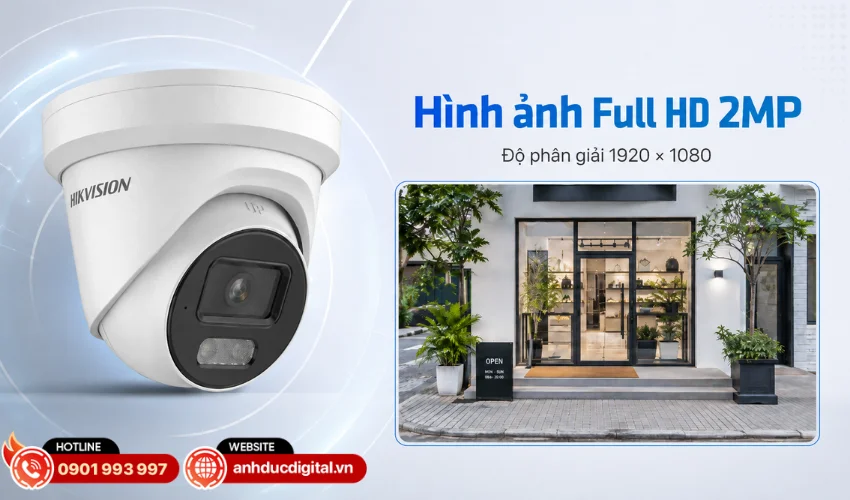 H&igrave;nh ảnh Full HD 2MP r&otilde; n&eacute;t