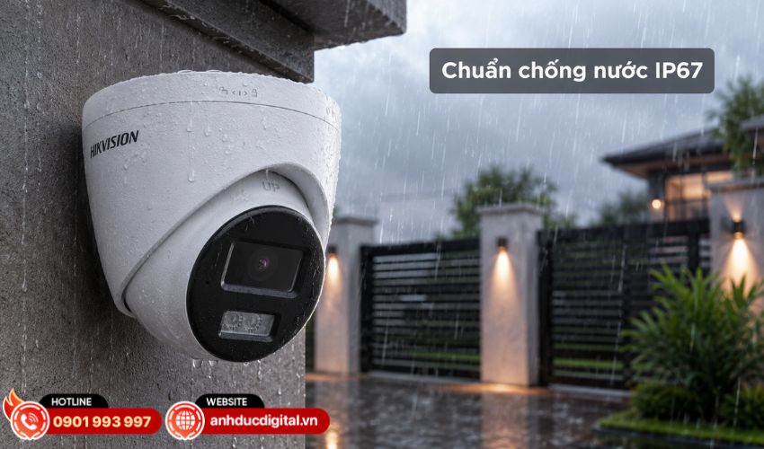 Chuẩn IP67 hỗ trợ lắp đặt ngo&agrave;i trời