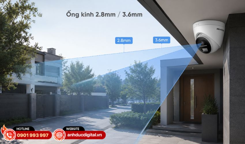 Hai lựa chọn ống k&iacute;nh 2.8mm v&agrave; 3.6mm