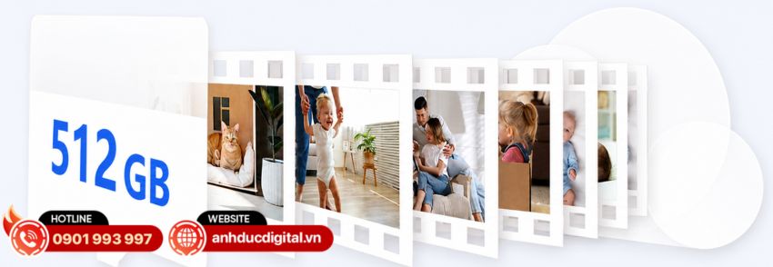 Camera EZVIZ CP1 Pro 2K+ 4MP hỗ trợ khe cắm thẻ nhớ MicroSD với dung lượng tối đa 512GB