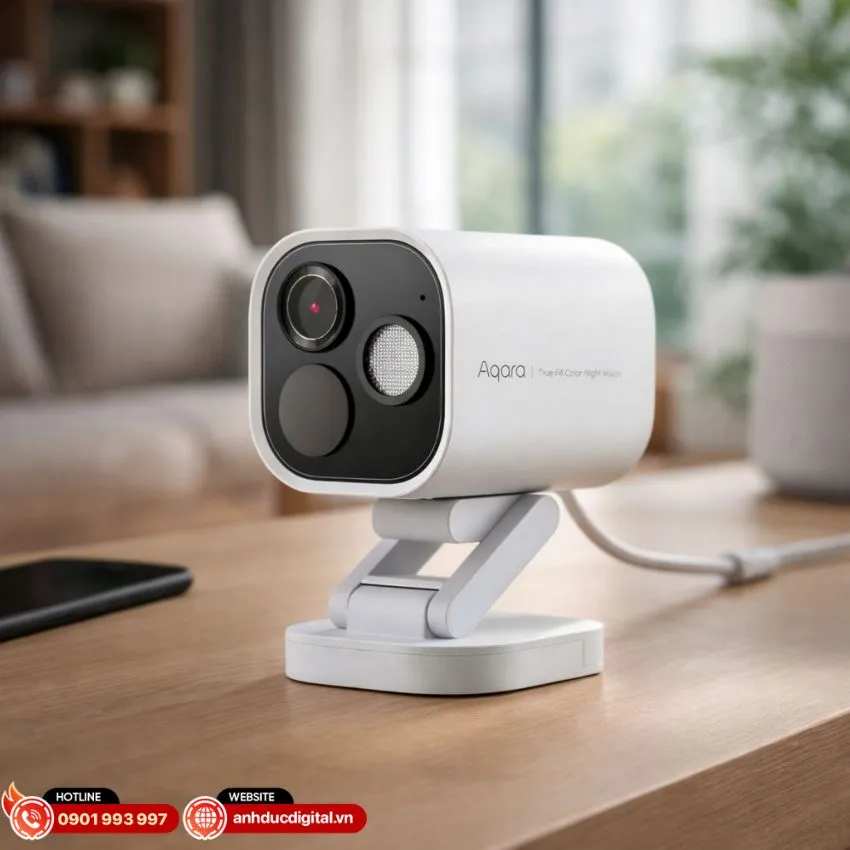 Cổng kết nối Ethernet RJ-45 hỗ trợ nguồn PoE tr&ecirc;n Aqara G5 Pro