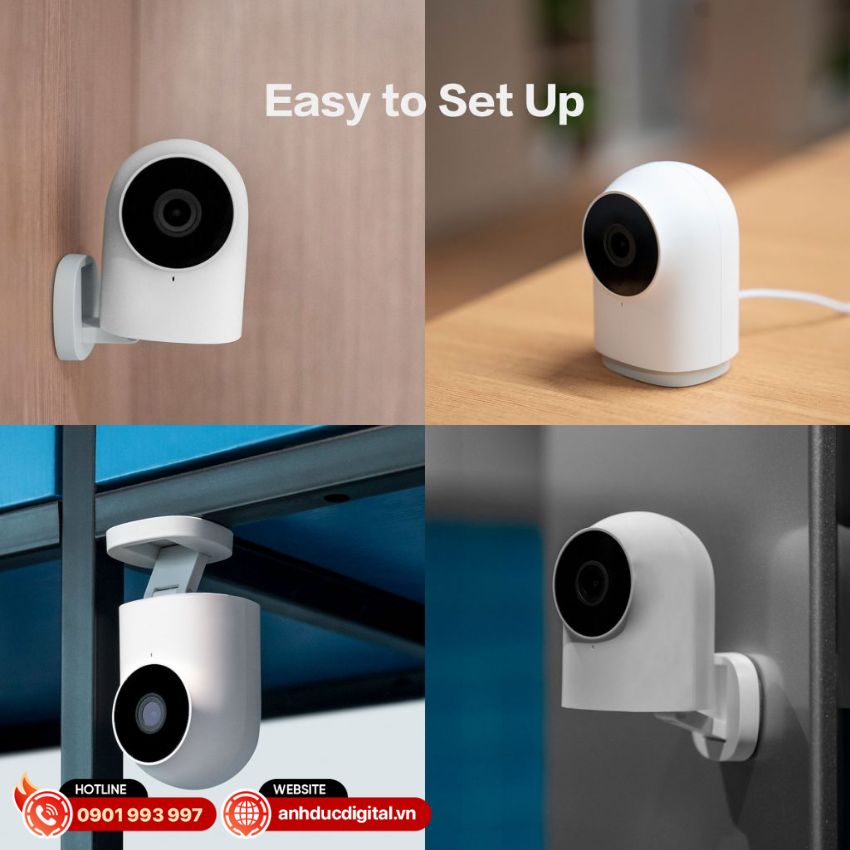 Thiết kế tối giản và thẩm mỹ của Camera thông minh Aqara G2H Pro