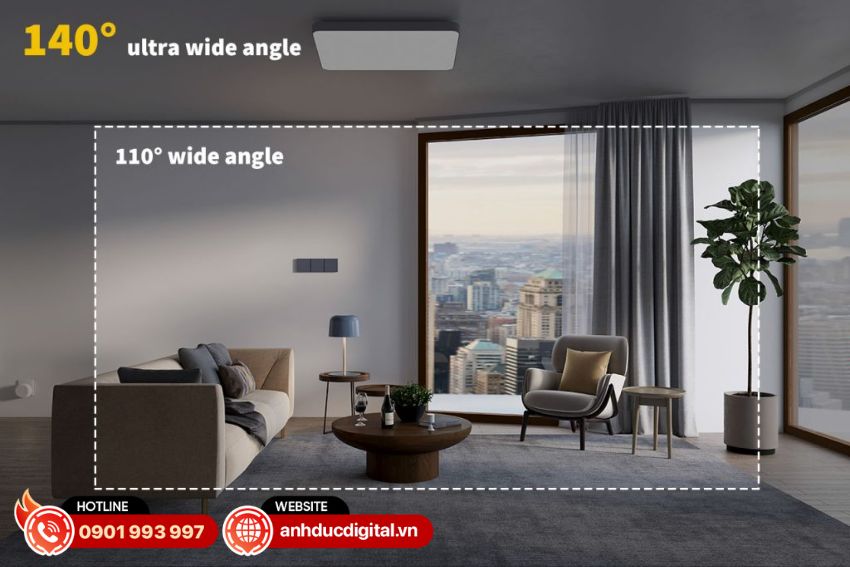 độ nét cao và góc nhìn rộng của Aqara G2H Pro