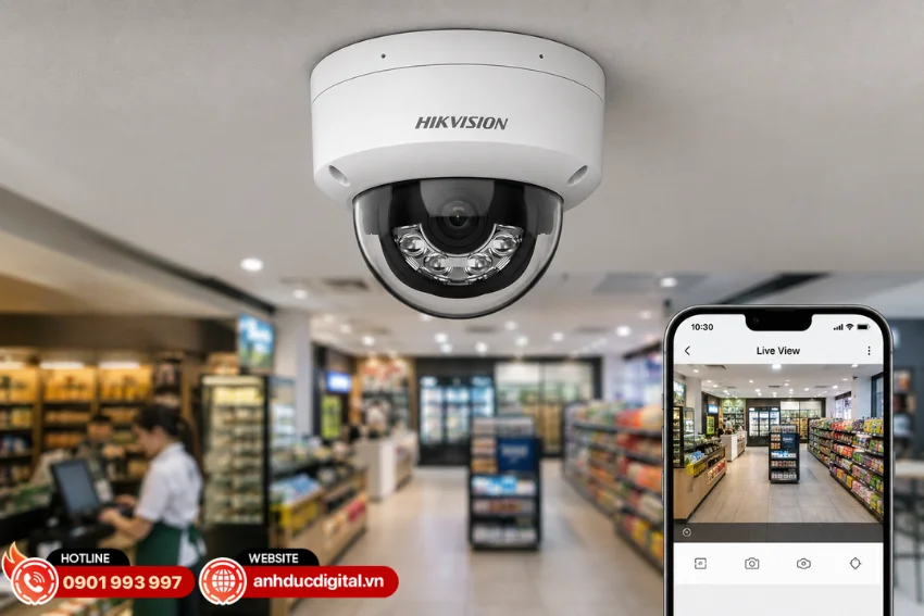 DS-2CD1143G2-LIU được trang bị cảm biến 1/3" Progressive Scan CMOS với độ phân giải 4MP