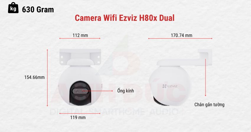 Camera Wifi Ezviz H80x Dual