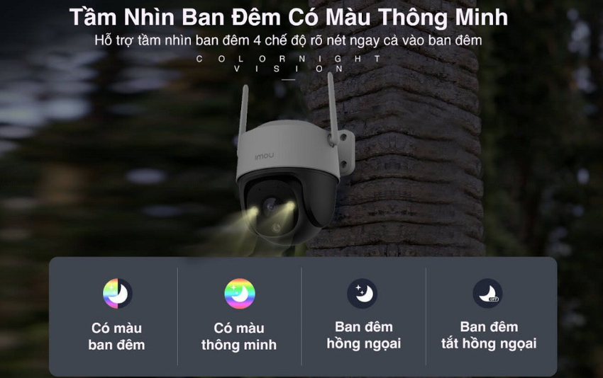 amera imou cruiser se+ với tầm nhìn đêm 30m full color