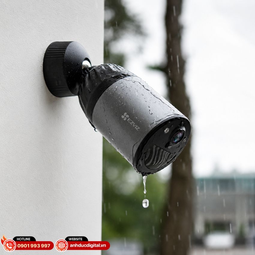 EZVIZ BC1C 2MP đạt chuẩn bảo vệ IP66 gi&uacute;p hạn chế t&aacute;c động của bụi v&agrave; nước