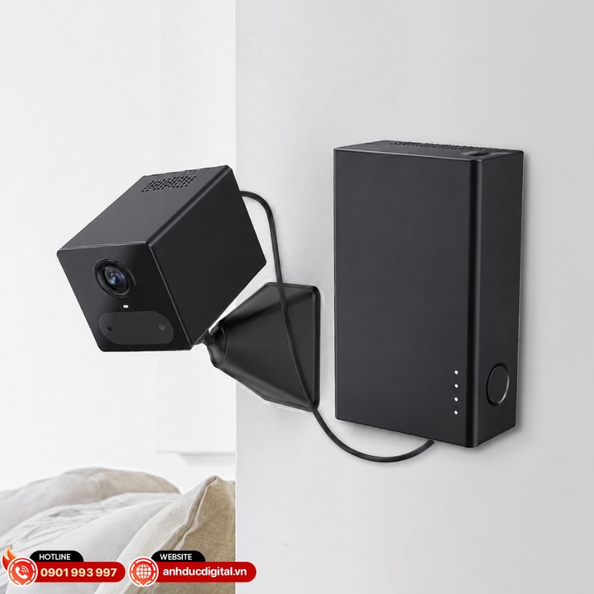 EZVIZ CB2 4G t&iacute;ch hợp pin sạc 2.000 mAh gi&uacute;p camera hoạt động linh hoạt 