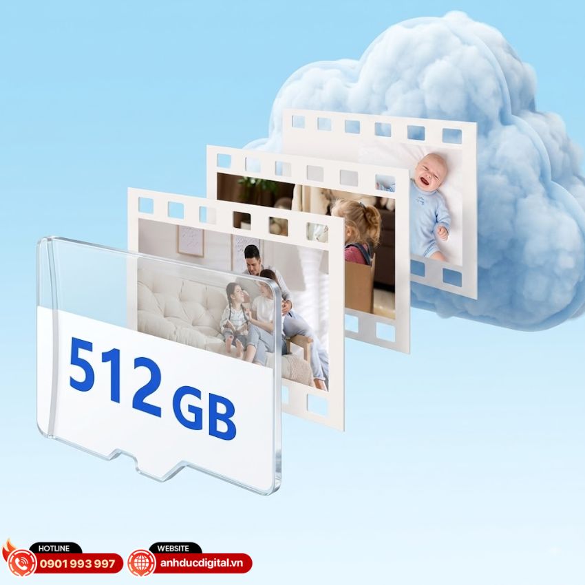 EZVIZ CB2 2K & 4G t&iacute;ch hợp micro v&agrave; loa, lưu trữ linh hoạt