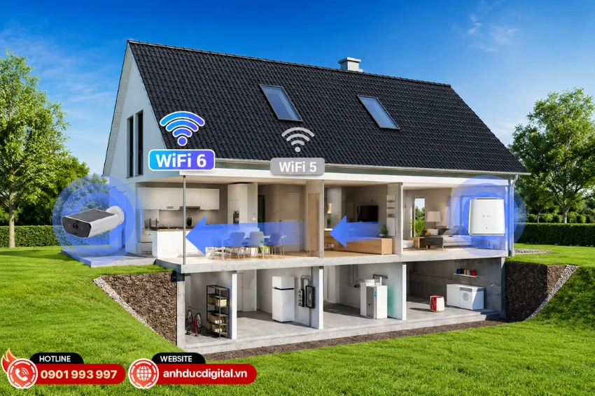 EZVIZ CB5 sử dụng chuẩn WiFi 6 gi&uacute;p kết nối nhanh v&agrave; ổn định hơn