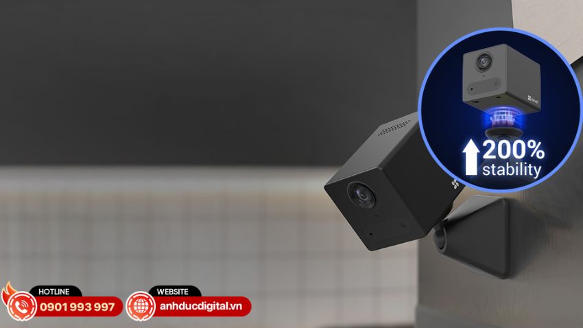 EZVIZ CS-CB2 được trang bị đế nam ch&acirc;m th&aacute;o rời cho ph&eacute;p người d&ugrave;ng gắn camera trực tiếp l&ecirc;n c&aacute;c bề mặt kim loại