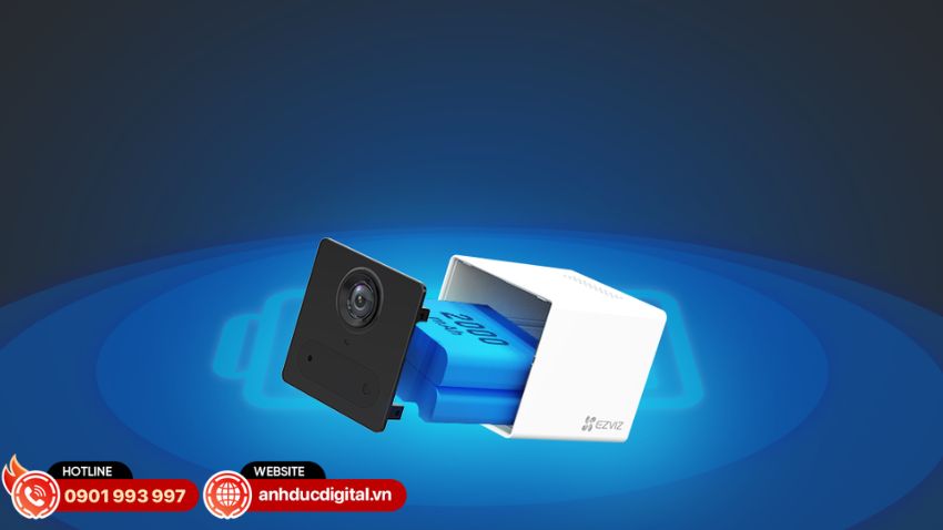 Pin sạc 2000mAh cho ph&eacute;p CS-CB2 hoạt động tối đa 50 ng&agrave;y sau mỗi lần sạc đầy