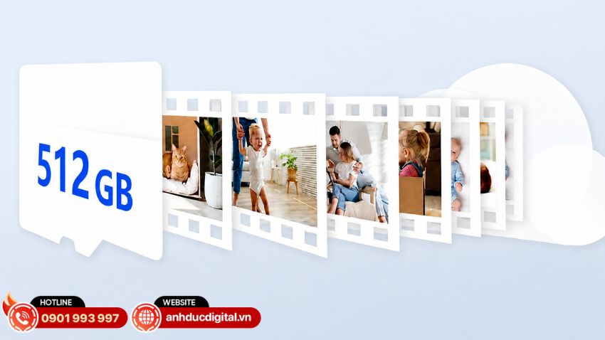 Ezviz CS-CB2 2MP hỗ trợ thẻ MicroSD dung lượng tối đa 512GB đ&aacute;p ứng nhu cầu lưu trữ video trực tiếp