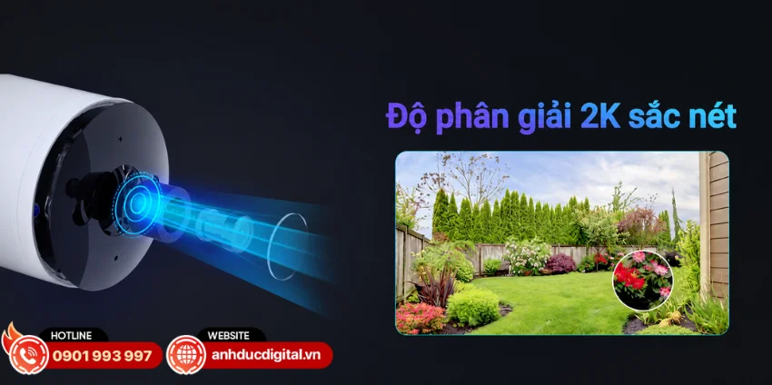 Camera EZVIZ H5 PoE sở hữu độ ph&acirc;n giải 2K (2304 &times; 1296)