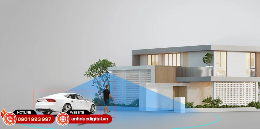 EZVIZ H5 PoE được t&iacute;ch hợp AI nhận diện người v&agrave; phương tiện ngay tr&ecirc;n thiết bị