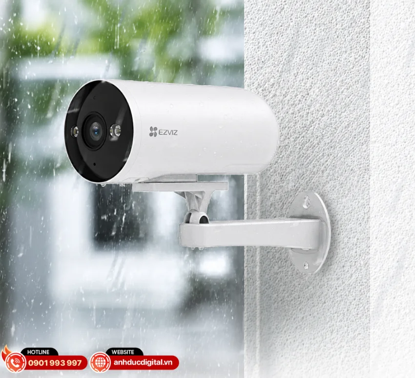 EZVIZ H5 PoE đạt chuẩn IP67 cho khả năng chống bụi v&agrave; chống nước