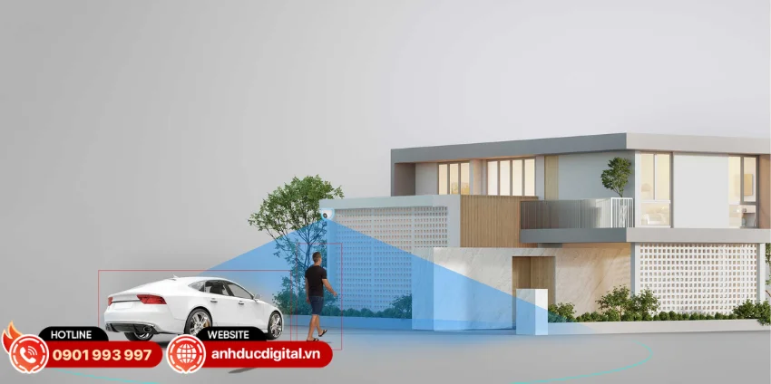 Ezviz H4 t&iacute;ch hợp thuật to&aacute;n AI gi&uacute;p nhận diện ch&iacute;nh x&aacute;c người v&agrave; phương tiện