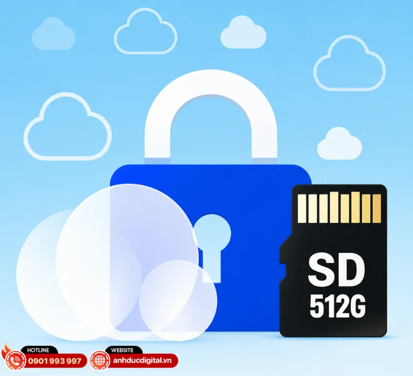 Ezviz H4 hỗ trợ thẻ nhớ MicroSD dung lượng l&ecirc;n đến 512GB