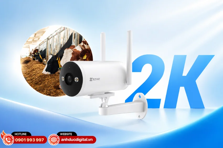 EZVIZ H5 ghi h&igrave;nh với độ ph&acirc;n giải 2K (2304 &times; 1296)&nbsp;mang lại h&igrave;nh ảnh r&otilde; n&eacute;t