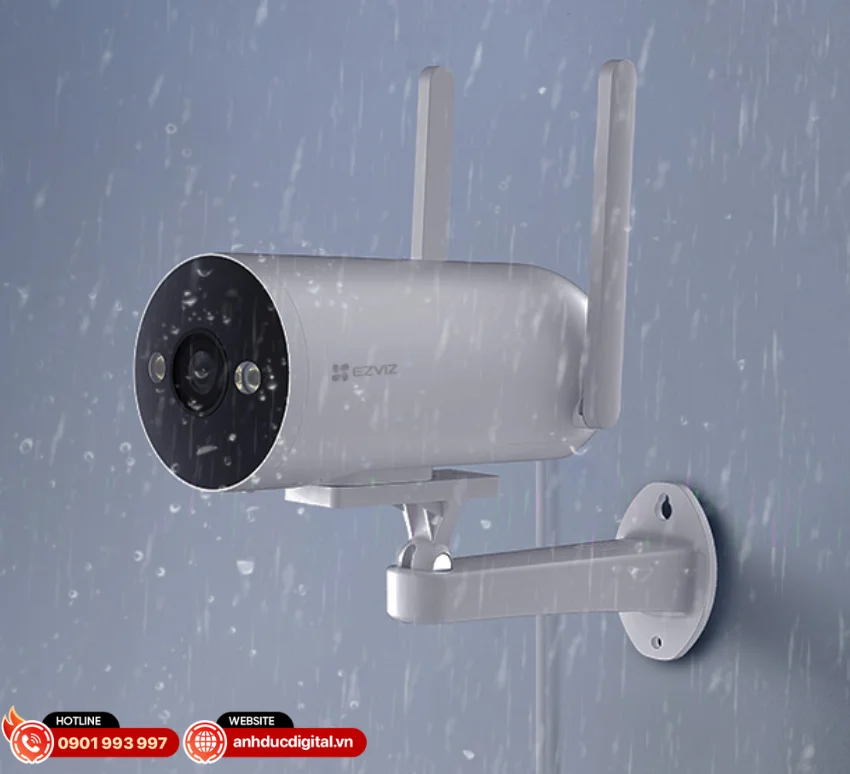 EZVIZ H5 được thiết kế chuy&ecirc;n dụng cho m&ocirc;i trường ngo&agrave;i trời với chuẩn chống nước v&agrave; bụi IP67