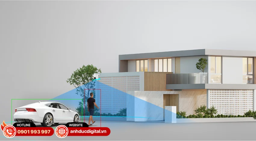 EZVIZ H8c Pro 4K được t&iacute;ch hợp thuật to&aacute;n AI hiện đại c&oacute; khả năng nhận diện ch&iacute;nh x&aacute;c người v&agrave; phương tiện