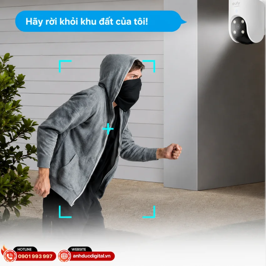 EZVIZ H8c Pro 4K c&ograve;n chủ động bảo vệ kh&ocirc;ng gian với hệ thống c&ograve;i b&aacute;o động v&agrave; đ&egrave;n chớp xanh đỏ