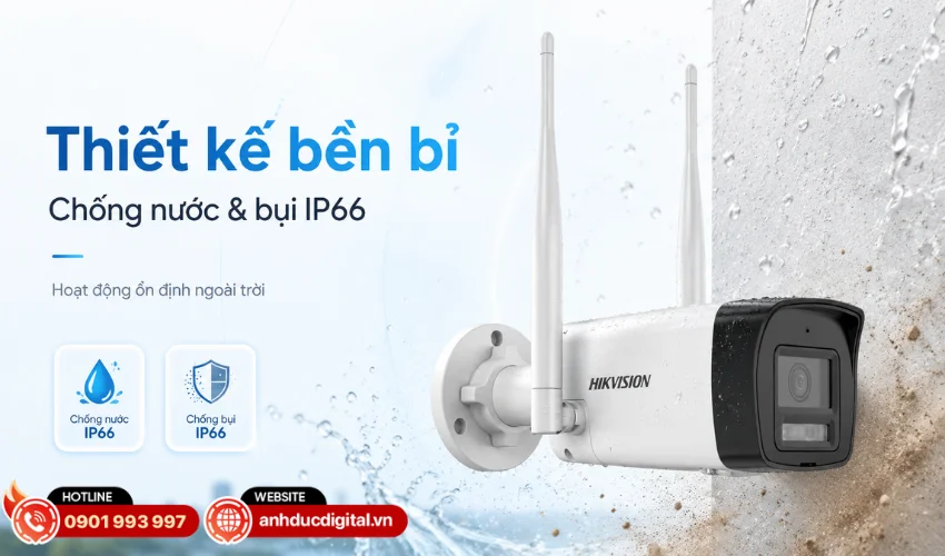 Thiết kế bền bỉ, khả năng chống nước v&agrave; bụi