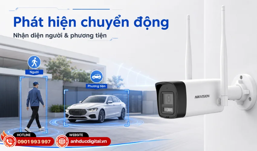 T&iacute;nh năng ph&aacute;t hiện chuyển động của người, phương tiện
