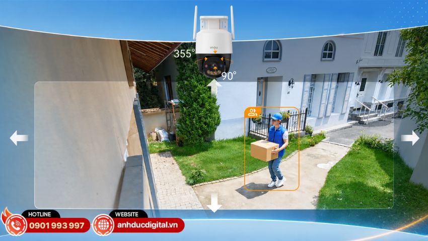 Cruiser SC hỗ trợ khả năng quay ngang 355° và nghiêng dọc 0–90°