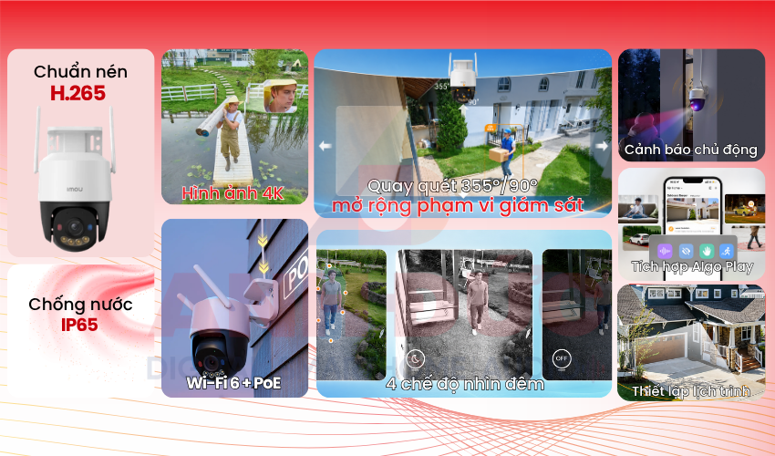 Camera ngoài trời Imou Cruiser SC 8MP