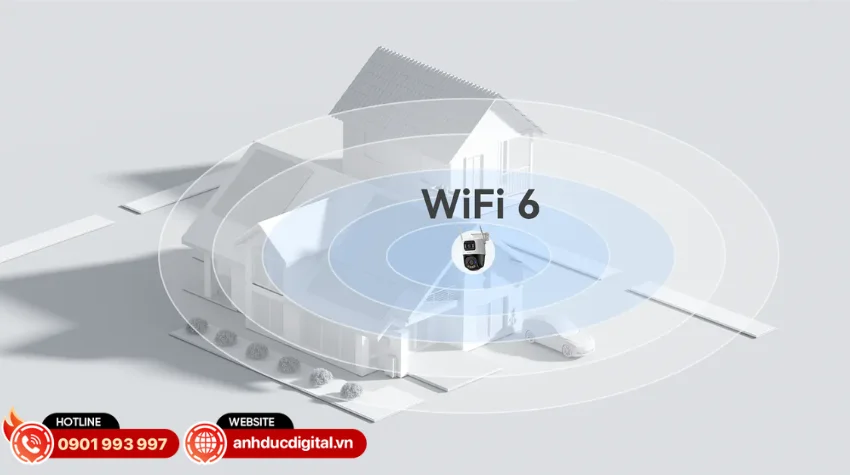 IMOU Cruiser Dual 2 Pro được trang bị chuẩn kết nối Wi-Fi 6 thế hệ mới