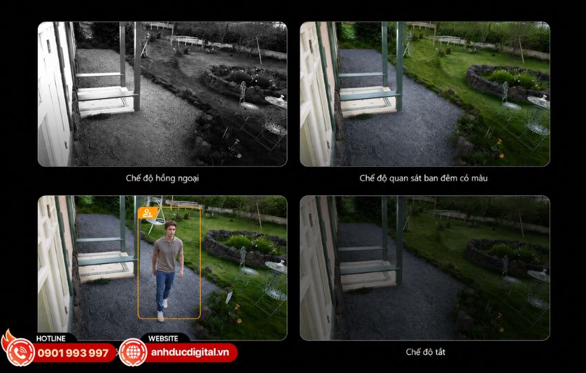 Camera IPC-K7FP-3H0TE hỗ trợ tầm nh&igrave;n ban đ&ecirc;m l&ecirc;n đến 30m&nbsp;gi&uacute;p duy tr&igrave; khả năng gi&aacute;m s&aacute;t