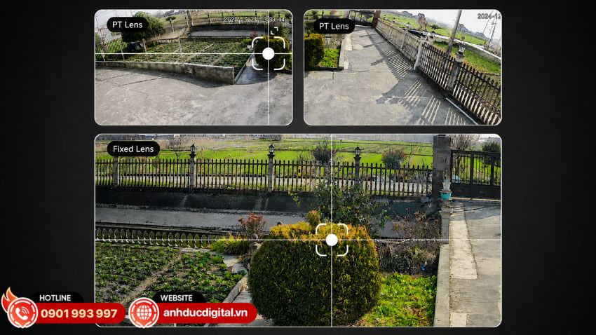 Imou Cruiser Triple 11MP c&oacute; chế độ Click2Track gi&uacute;p li&ecirc;n kết h&igrave;nh ảnh giữa camera cố định v&agrave; camera PT
