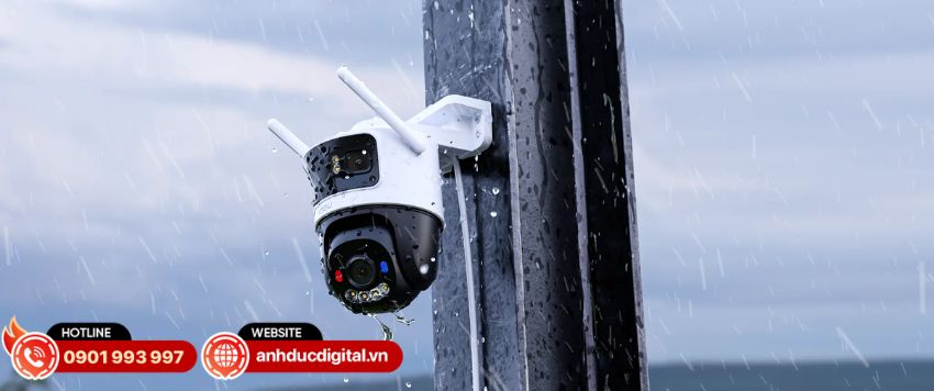 IPC-S7UP-11M0WED đạt chuẩn IP65 gi&uacute;p chống bụi v&agrave; bảo vệ trước nước khi sử dụng ngo&agrave;i trời