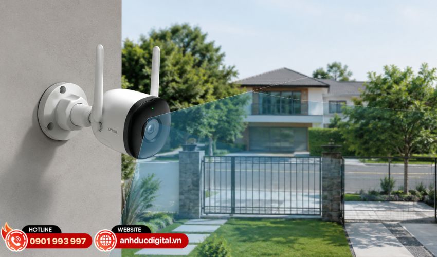 Tích hợp ống kính 2.8mm cho góc quan sát rộng