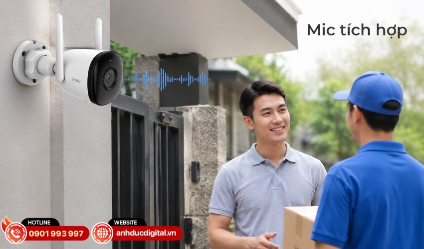 Tích hợp micro để ghi lại âm thanh
