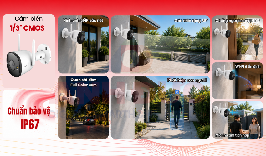 Camera Wifi Imou IPC-F52FP 5MP