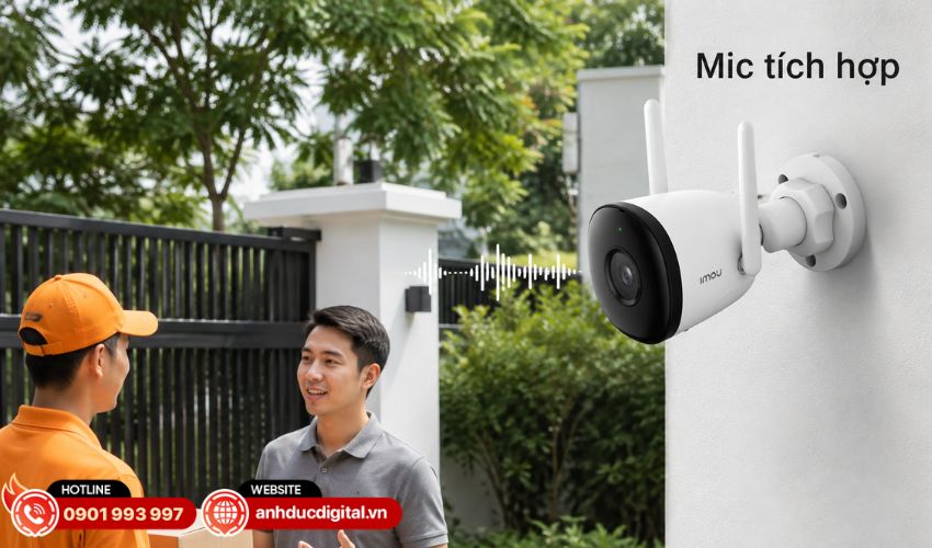 T&iacute;ch hợp micro để ghi lại &acirc;m thanh