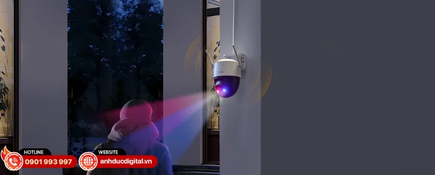 IMOU IPC-K7FP-3H0WE kh&ocirc;ng chỉ ghi h&igrave;nh m&agrave; c&ograve;n hỗ trợ bảo vệ chủ động nhờ hệ thống cảnh b&aacute;o th&ocirc;ng minh
