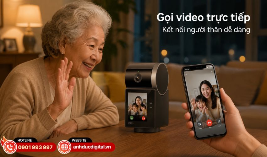 Gọi video trực tiếp đến ứng dụng Imou Life chỉ với một chạm