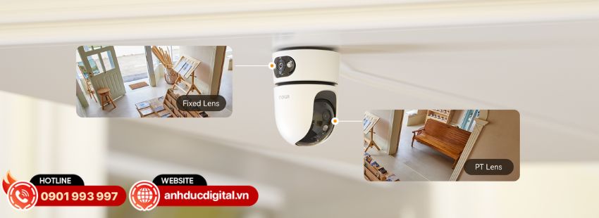 Imou Ranger Dual Pro 6MP IPC-S2XEP-6M0S được trang bị 2 ống k&iacute;nh với tổng độ ph&acirc;n giải 6MP