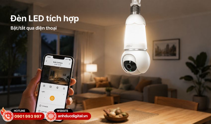 Điều khiển đ&egrave;n LED trực tiếp tr&ecirc;n điện thoại