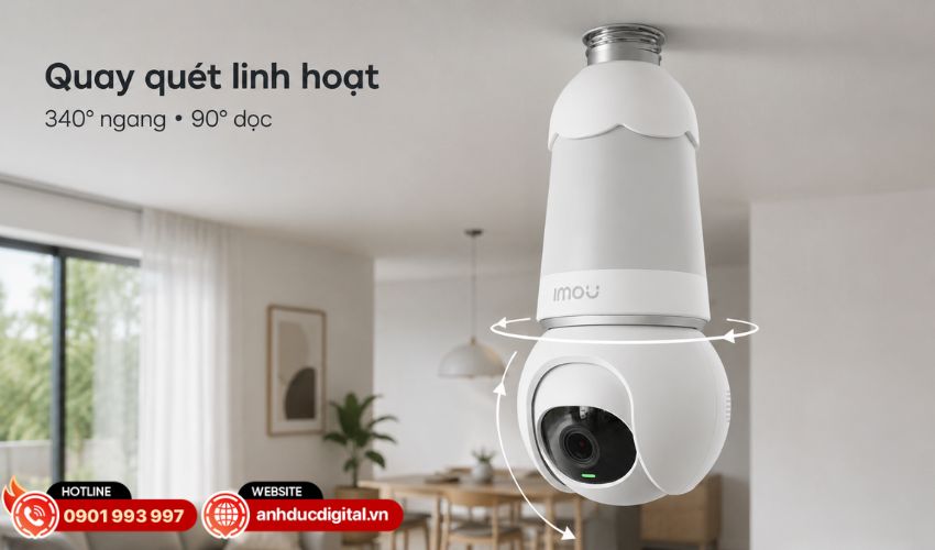 Quay qu&eacute;t linh hoạt, mở rộng phạm vi quan s&aacute;t