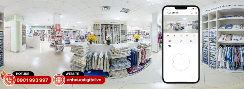 IMOU Ranger Mini 3MP hỗ trợ xoay ngang 355&deg; v&agrave; xoay dọc từ -5&deg; đến 50&deg;