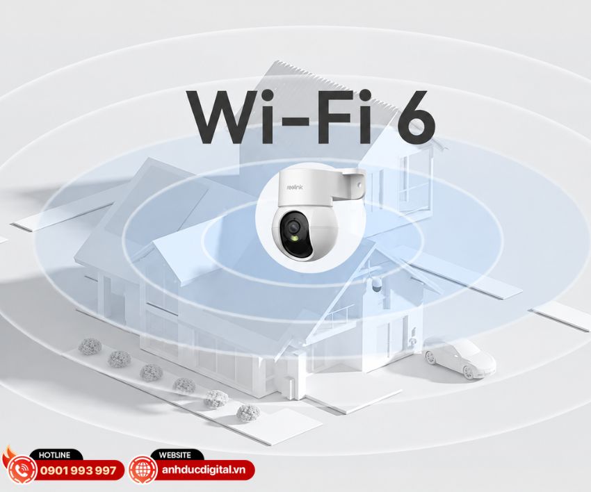 IMOU Ranger Mini 3MP được t&iacute;ch hợp Wi-Fi 6 tr&ecirc;n băng tần 2.4GHz